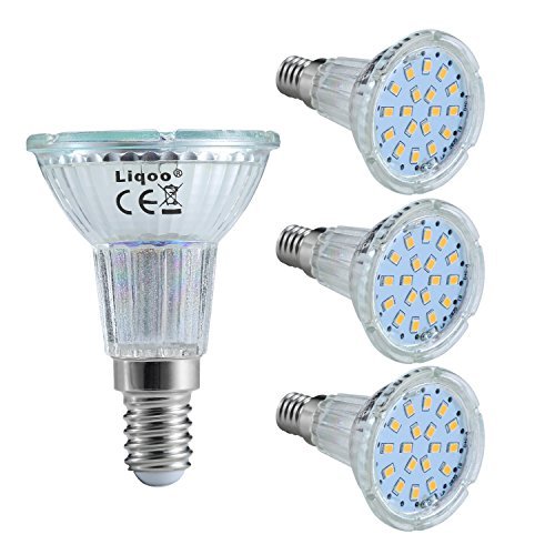 spécifications Liqoo® 4 x Ampoule LED E14 6W Spot Light Lampe à 18 SMD 2835 Lumière Blanc Naturel 4000K Eclairage 120° 480lm Equivalente à Incansdance / Halogène 40W