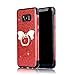 Produktbild Misstars Glitzer Hülle für Galaxy S8 Rot, Bling Pailletten Weiche TPU Silikon Handyhülle Anti-Rutsch Kratzfest Schutzhülle mit Schmetterling Ring Ständer für Samsung Galaxy S8