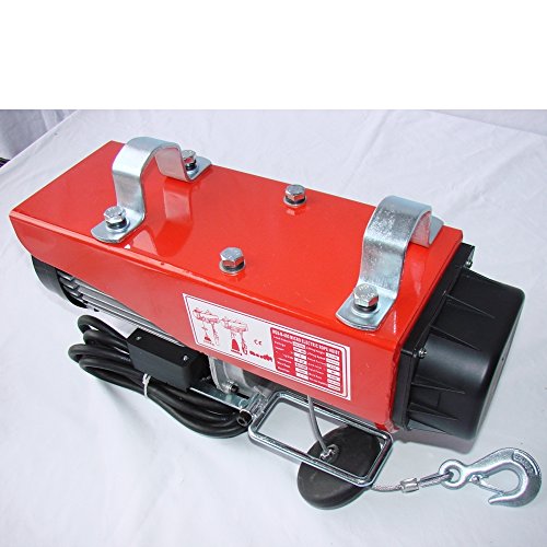 CROSSFER PA400A Elektrischer Seilhebezug 230Volt für 200kg/400kg Last Seilwinde mit Umlenkrolle als Flaschenzug Seilzug 12 Meter Hubhöhe Hebezug Lastkran - 5
