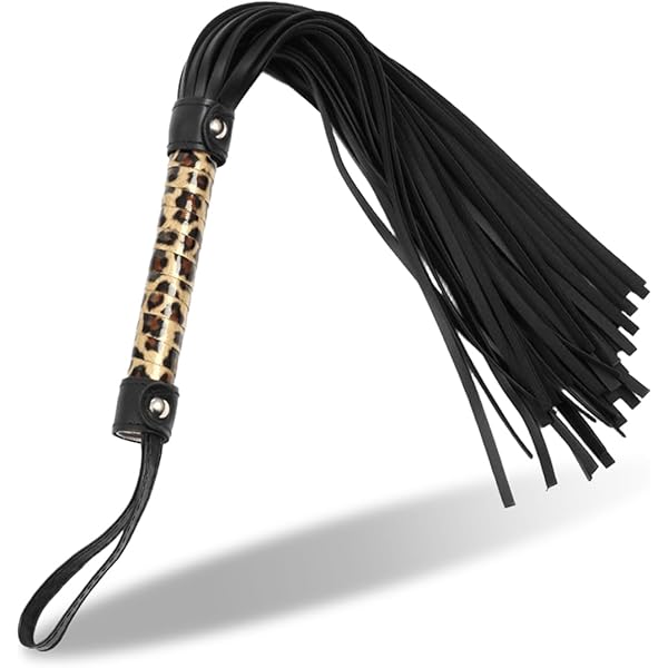 Frustino Da Equitazione In Ecopelle Nero - Con Frange, Antiscivolo, Per Addestramento Cavalli - Foto 12