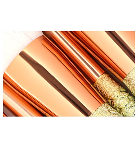 NEEDOON 6 Stück Meerjungfrau Weich Colorful Make Up Pinsel Set Foundation Bürste Synthetische Eyeliner Gesicht Powder Bürste Kit Schönheit Kosmetik Werkzeuge - 6