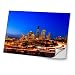 Produktbild Städte 10035, Stadt bei Nacht, Skin-Aufkleber Folie Sticker Laptop Vinyl Designfolie Decal mit Ledernachbildung Laminat und Farbig Design für Laptop 10.2"