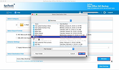 MAC Office 365 Backup