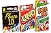 Produktbild 3er Set Kartenspiele: UNO, Skip Bo und Phase 10