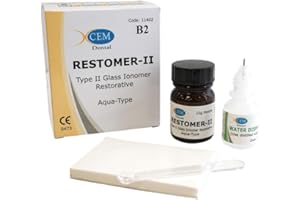 Restomer II10g Powder - Dental Type II Glass ionomer Filling Material - Xcem Limited (Shade B2)