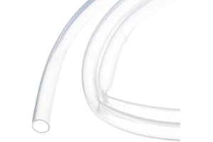 Rebower Tubo de Silicona de 1m (3Ft) 9mm ID 12mm OD Transparente Mangueras de Silicona Pura para Bombas Sifonado Drenaje Riego Elaboración de Cerveza 3/8" x 1/2"