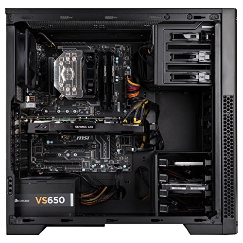 One Computer 24129 Gaming Desktop-PC (Intel Core i7-7700K, 240GB SSD, 2TB HDD, 16 GB HyperX Fury DDR4 SDRAM PC2400, NVIDIA Geforce GTX 1080 EXOC, Win 10 Home) schwarz - 2