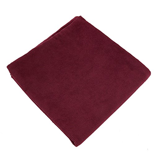 Deconovo Kissenbezug Kord Kissenhülle Sofa Wohnzimmer Kissenbezug 45×45 cm Bordeaux 4er Set - 7