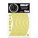Produktbild VFLUO CircularTM, Motorrad Retro reflektierende Felgenrandaufkleber Kit (1 Felge), 3M TechnologyTM, 7mm breit, Gelb
