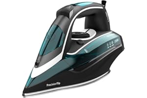 Cecotec Fer à Repasser Anodisé Fast&Furious 6050 X-Treme de 3100 W, Pompe à Eau Automatique, Arrêt Automatique, Vapeur Continue de 75 g/min, Coup de 285 g/min et ses Contrôle par Capteur Tactile, Noir