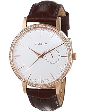 Gant Damen-Armbanduhr PARK HILL II MID STONES Analog Quarz Leder W109217