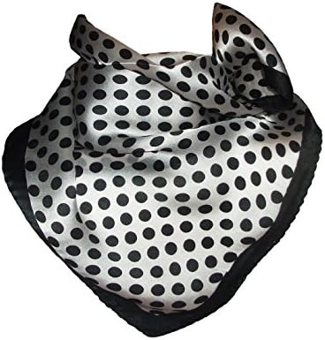 Square Scarf Neck Warmer - 100% Silk -  White - One size