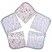 AbleGrow(TM) 5pcs/lot New Baby Gauze Muslin Face Towel Wipe Saliva Washcloth Handkerchief