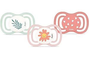 DODIE Sucettes Anatomiques EXTRA, Tetine pour bébé, +6 mois, Rose, Lot de 3