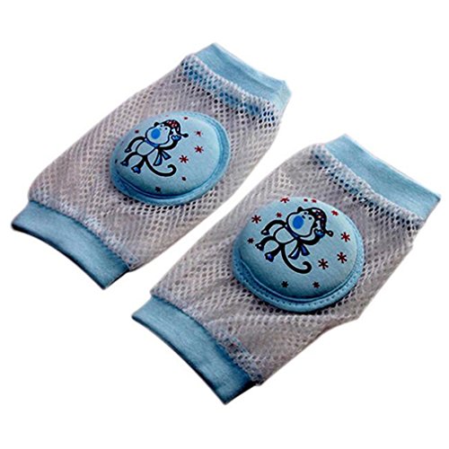 Hangqiao Kids Baby Children Knee Pads Mats Protector Crawling Elbow Cushion , Blue