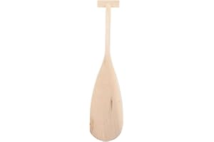 BESPORTBLE Wooden Paddle Unfinished Oar for Kids Craft 19.5 Inch Unfinished Wood Paddle with Oar Shape for Canoes Oar