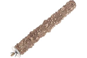 GIVBRO Perchoir en bois pour perroquet, perchoir pour cage - Jouets pour animaux domestiques - Pour ara, calopsitte, perruche, cacatoès, gris du Gabon, 1 pièce (30 cm)