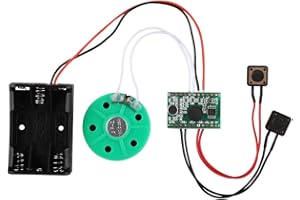 Tonysa Aufnehmbare Grußkarte Sound Chip,DIY Music Board Modul,Beschreibbare Sprachgrußkarte Sprachmodul für hausgemachte Grußkarten/Geschenkboxen/handgefertigte Produkte usw.