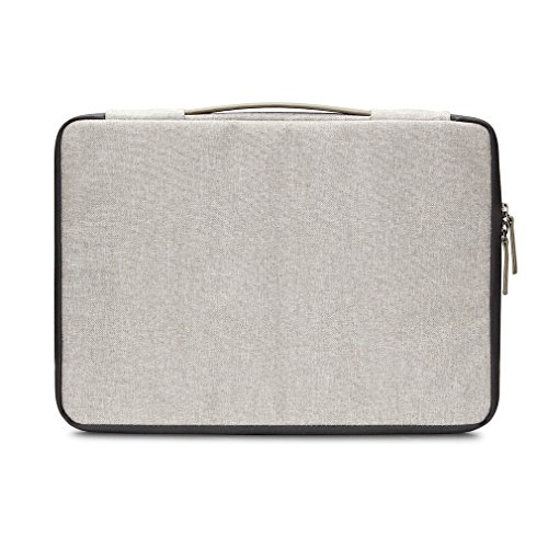 DOMISO 14 Zoll Aktentasche Stil Laptophülle Tragetasche Tragetasche Abdeckung Mit Griff Laptop Sleeve Notebook Cover , Grau - 4