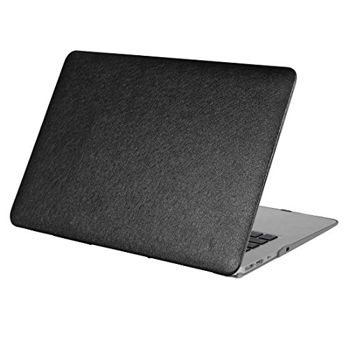 Mac Cases &amp; Covers, For Macbook Pro Retina 12 inch Silk Texture Apple Laptop PC Protective Case ( Color : Black )