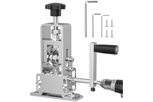 DAJILI Manual Wire Stripping Machine, Cable Stripper Machine, Wire Strippers Electrical, Hand Crank or Drill Powered, Adjustable Wire Stripper Tool for 1-25 mm Scrap Copper Recycling