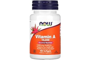 NOWFOODS Now Foods – Vitamin A | Essential for Immune and Eye Health – 10,000 IU, 100 Softgels