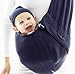 Wallaboo Baby sling Connection, Easy Adjustable and Ergonomic, Newborn 8lbs to 33 lbs, 100% Cotton, 3 Sitting Positions, Color: True Blue
