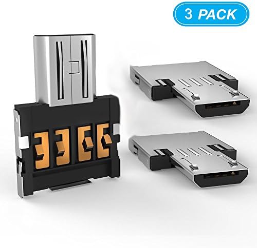 Faost USB C to USB3.0 adapter,Converts Type C to Micro USB,Micro OTG to USB Adapter for 2016 MacBook Pro,Google Pixel/Pixel XL,Apple,Sony Samsung LG Huawei,Nexus 5X,usb Drive and More (Black,M1)