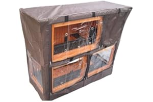 BUNNY BUSINESS Protection pour Cage Lapin à 2 étages 122 cm