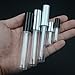 Angelakerry 20pcs 1.2ml Silver Lip Balm Cute Bottle Empty Cosmetic Container Tube Travel Gloss