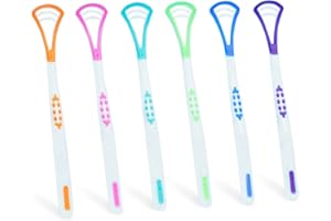 Roserrose 6 StüCk Zungenreiniger, Tongue Scraper Entfernt Bakterielle ZungenbeläGe & Reinigt Die Zunge Sanft Und Effektiv - BüRste Zur Zungenreinigung, Wirkt Gegen Mundgeruch