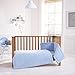 Clair de Lune Marshmallow 3 Piece Cot/Cot Bed Quilt & Bumper Bedding Set - Blue