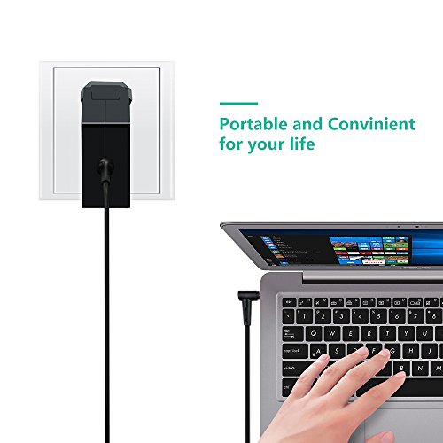 [TUV GS LISTED] HUIKEYUAN 19V 3,42A 65W Laptop Netzteil Notebook Ladegerät Ladekabel für Asus Q302LA Q302L Q302UA Q503UA, Asus X553M X553MA X553SA, Asus VivoBook E402SA E403SA K200MA F200CA F556UA, Asus Zenbook UX303LB UX303UA UX303UB UX305CA UX305FA UX305LA UX305UA, Asus Prime UX301 UX301LA UX302LA UX303LA UX303LN UX31A UX31LA UX32A UX32VD U38N UX42 UX52, Asus Transformer Book Trio Flip T300 T300LA TP300LA TP300LD TX201LA, Asus Taichi 21 (Stecker 4,0mm*1,35mm) - 8