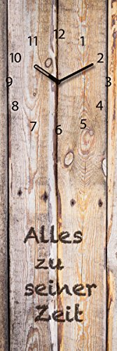 Eurographics U-DF1070 Wanduhr aus Glas, Step By Step, 20 x 60 cm