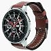 Produktbild Big-Mountain Für Samsung Galaxy Watch 46mm | PU Leder Band Ersatz Armband Strap | Universeller Doppelspur Leder Uhr Ersatzarmband | 22mm (Dunkelbraun)