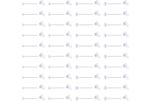 LAURITAMI Boucles d'oreilles Transparent Clous d'oreilles et Bouchons Plastique Acrylique Retainer Piercing du Lobe du Tragus 20G 16G