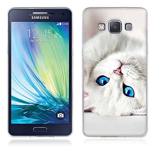 FUBAODA Samsung Galaxy A5 Funda Serie de la Pintura,[Gato] Resistente a los arañazos en su Parte Trasera,Amortigua los Golpes,Funda Protectora Anti-Golpes para Samsung Galaxy A5(A5000)