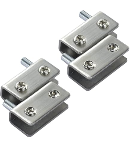 UFURMATE Drehscharniere Gold - Für Rahmenlose Glastüren 3-8mm, 4 Stück, Metall