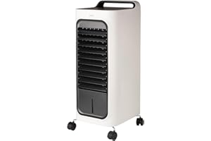 ARDES - ARCF02 Circolatore Raffrescatore e Riscaldante TAO con Telecomando, Comandi Touch e Display - Raffrescatore Evaporativo 3 Velocità con Oscillazione Alette e Filtro Antipolvere - Trasportabile