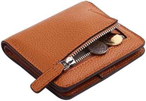 Dante Women's RFID Blocking Small Compact Bifold Leather Pocket Wallet Ladies Mini Purse with id Window -  -