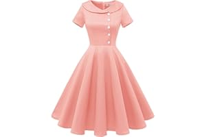 Wedtrend Abito da cocktail da donna, rockabilly, abito da sera, corto, vintage, da donna, anni '50