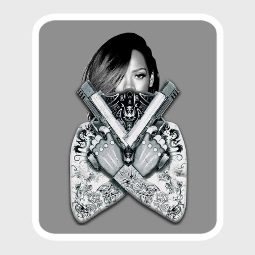 Preisvergleich Produktbild StyloTex Autoaufkleber Gangster Girl with Guns - UV geschützt