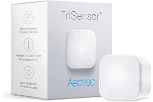 Aeotec TriSensor | Z-Wave Plus czujnik ruchu | multiczujnik – czujnik ruchu 3 w 1 – czujnik światła, czujnik temperatury, alarm ochrona przed włamaniem i sterowanie światłem