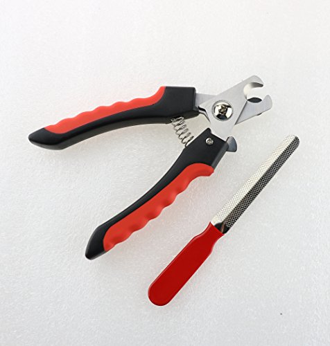 Ceesc-Coupe-griffes-pour-chiens-et-chats-Sharp-tondeuse--ongles-avec-lime--ongles-Ensemble-Rouge-Essential-Kit-de-toilettage