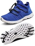  Gaatpot Kinder Badeschuhe Mädchen Jungen Strand Aquaschuhe Wasserschuhe Sport Sneakers Outdoor Sandalen Sommer Aqua Schuhe Blau 24 EU = 25 CN