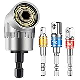 3 teilig Stecknussadapter für die Installation von pneumatischen Schraubendreher, Elektroschrauber, Druckluftbohrer, Handschraubendreher und andere Installation für das Sechskantwerkzeug. Es ist ein gutes Zubehör für den Umbau Adapter- und Antriebsreduziersatz.