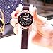 Produktbild WZFCSAE Mode Micro-Light Weibliche Uhr Starry Face Intarsien Diamant Britische Wasserdichte Magnetische Mesh Gürtel Uhr Lila