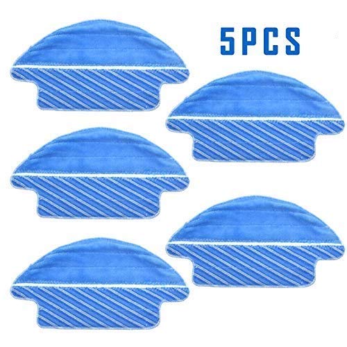 MTKD® Packung mit 5 Mops für Vakuumroboter Cecotec Conga Serie 3090.