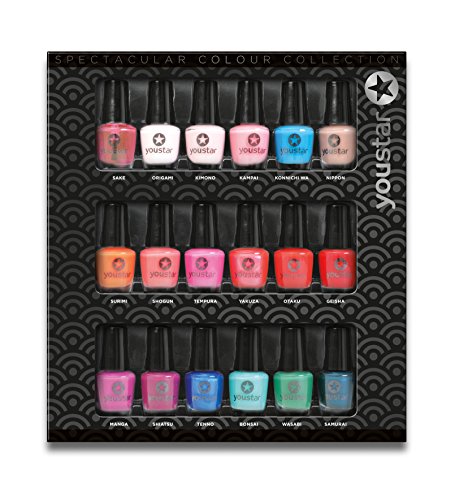 youstar 18er Nagellack Set - SPECTACULAR COLOUR, 18 Trendfarben / Trendlacke