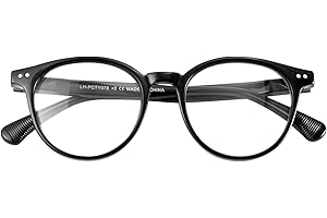 SKYWAY Blue Light Filter Glasses Women Men Retro Round Light Blue Light Glasses Computer Glasses Glasses Glasses Without Strength Gaming Glasses with Spring Hinge